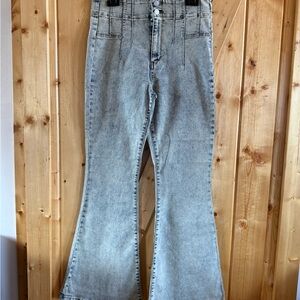 Sneak Peek Faded Flare Jeans